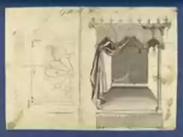 Free download Gothick [Gothic] Bed, in Chippendale Drawings, Vol. I free photo or picture to be edited with GIMP online image editor
